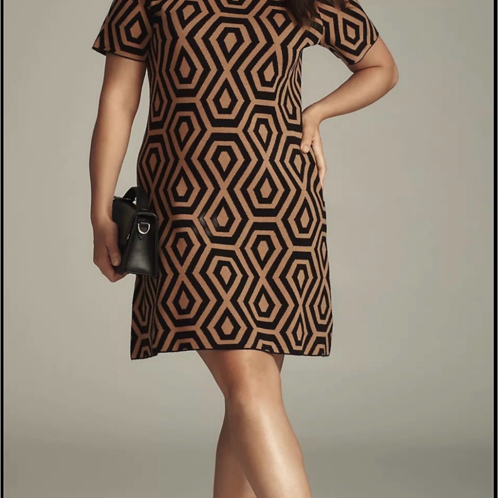 Anthropologie Maeve Mock Neck Dress